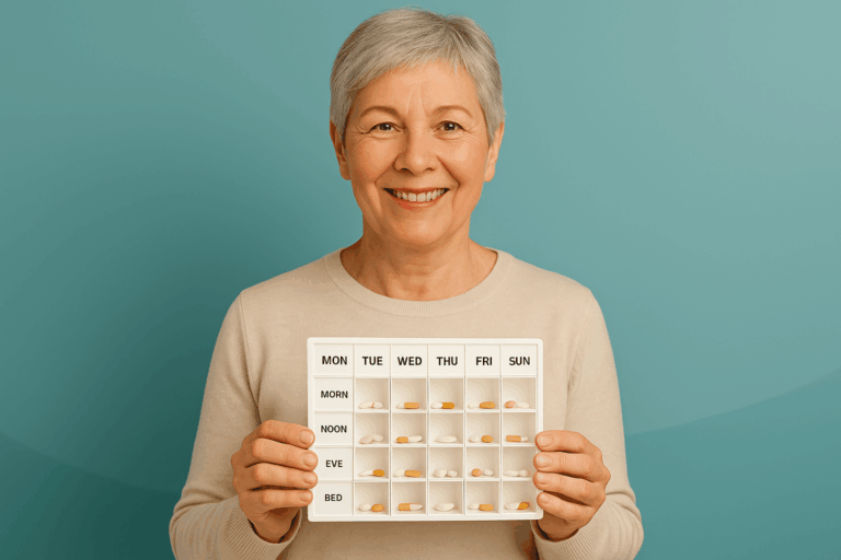 Encourages independence With everything clearly laid out, it's easier to manage your own medicines with confidence. Helping you stay independent for longer.
