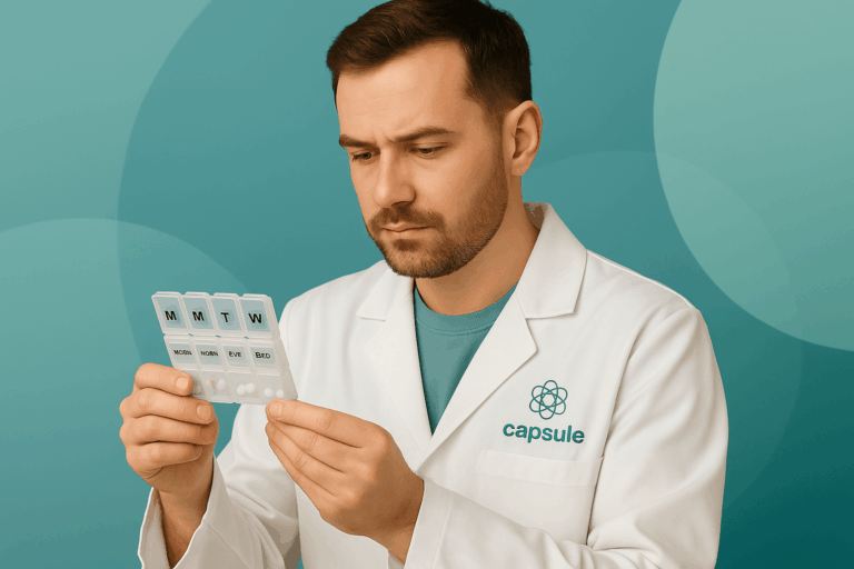 Safer medication management Each compartment is checked and sealed by the pharmacy, helping to prevent mistakes and mix-ups — especially if you take several medicines.