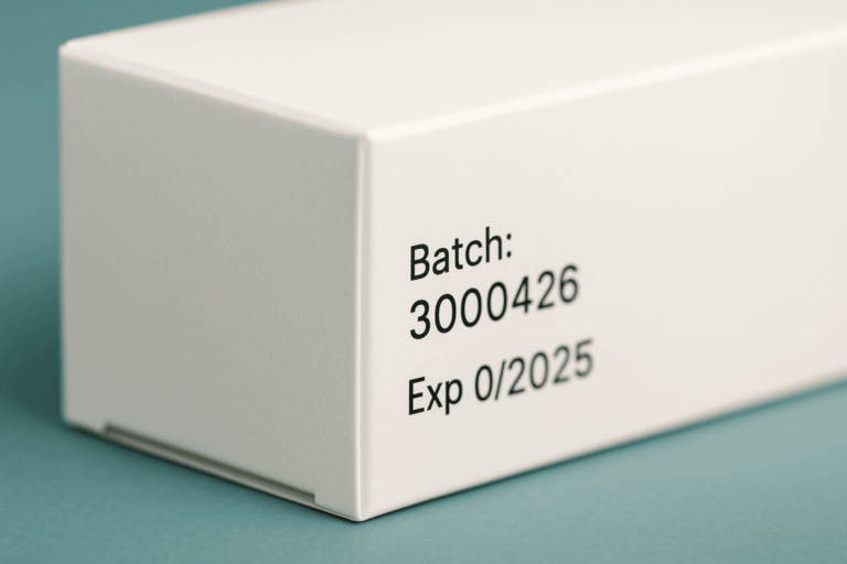 Safer in recallsBatch numbers on boxes help identify affected medicines